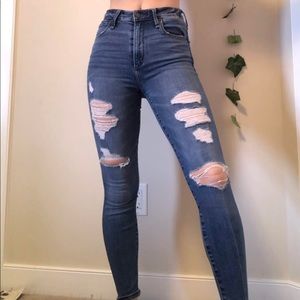 ABERCROMBIE & FITCH skinny high rise jeans